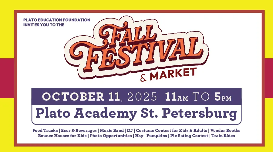 Fall Festival 2025-October 11 from 11am to 5pm at Plato Academy St. Petersburg
