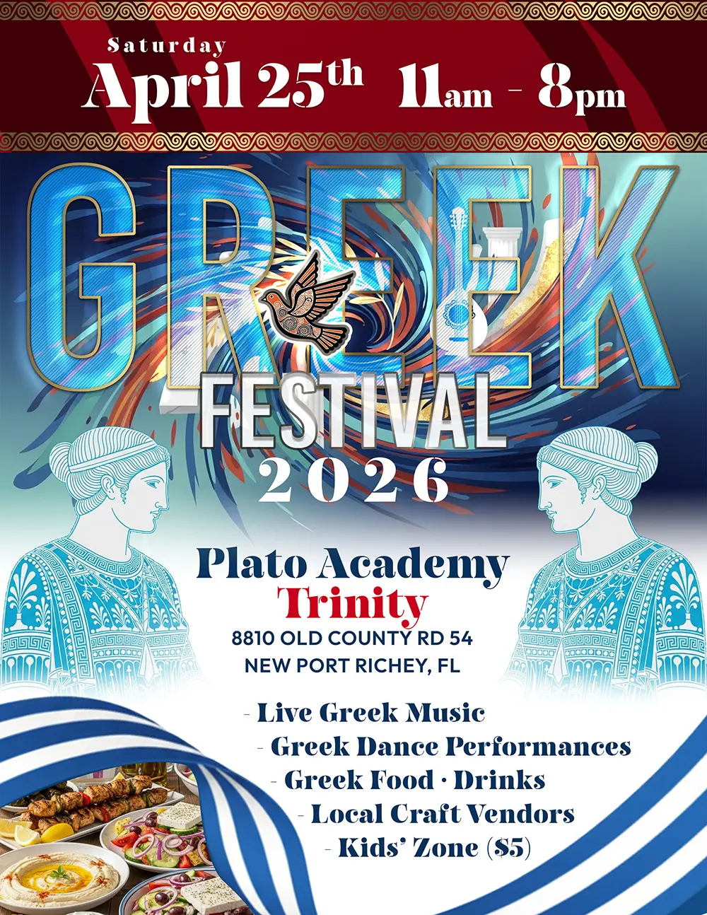 Plato Education Foundation Greek Festival - April 25, 2026 from 11am to 8am